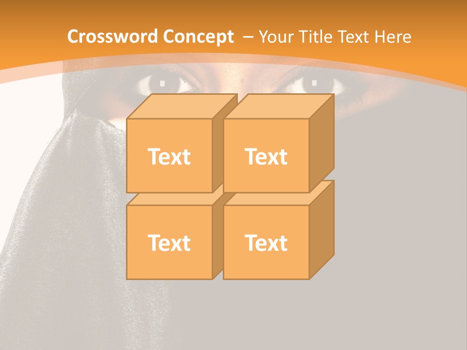 Middle Mysterious Beautiful PowerPoint Template