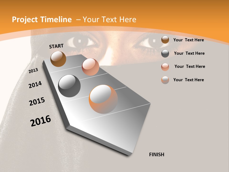 Middle Mysterious Beautiful PowerPoint Template