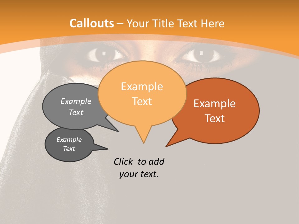 Middle Mysterious Beautiful PowerPoint Template