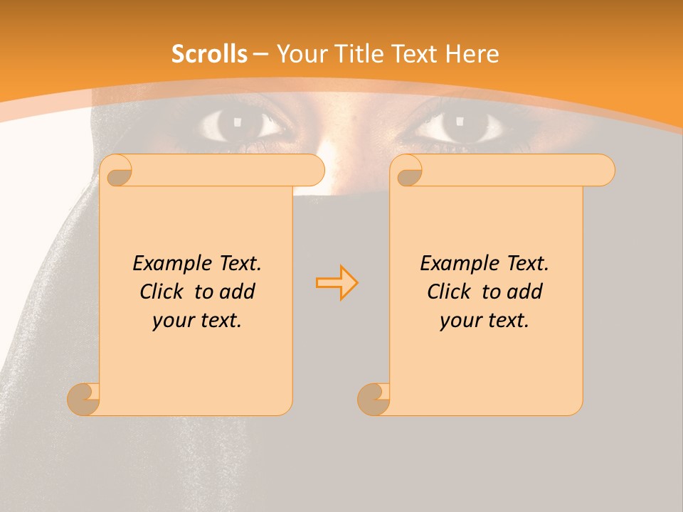 Middle Mysterious Beautiful PowerPoint Template