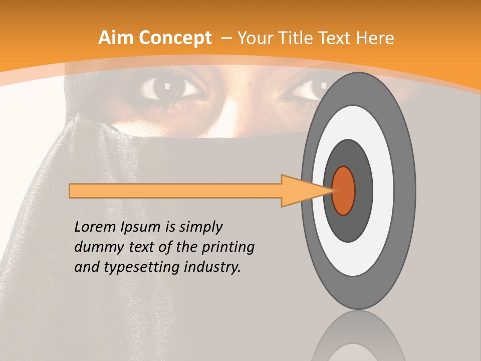 Middle Mysterious Beautiful PowerPoint Template