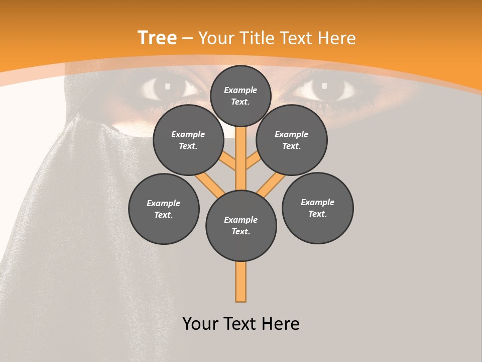 Middle Mysterious Beautiful PowerPoint Template