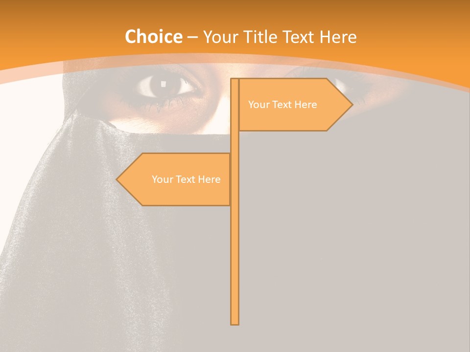 Middle Mysterious Beautiful PowerPoint Template