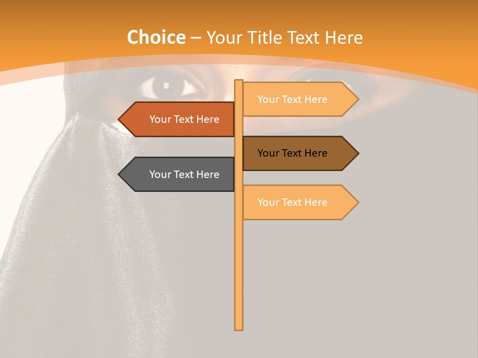 Middle Mysterious Beautiful PowerPoint Template