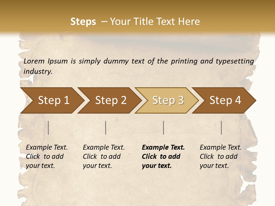 Isolated Brown Ancient PowerPoint Template