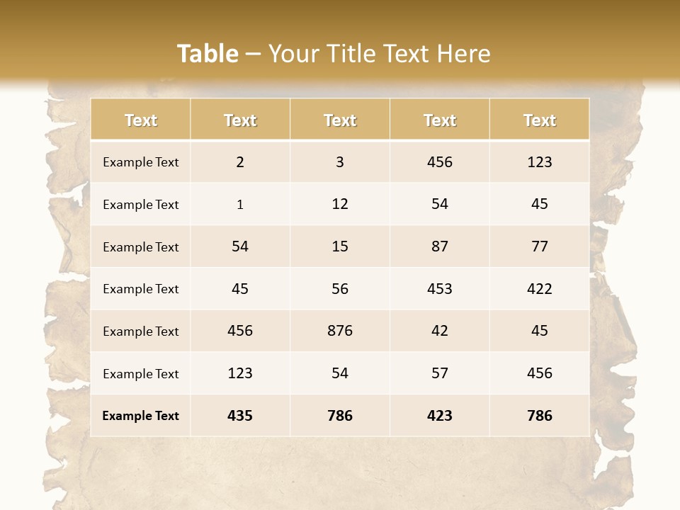 Isolated Brown Ancient PowerPoint Template