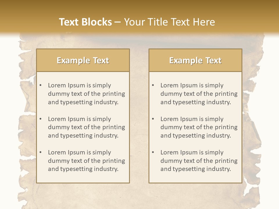 Isolated Brown Ancient PowerPoint Template