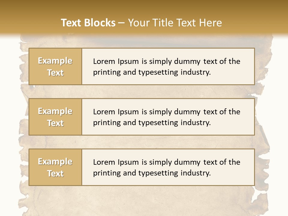 Isolated Brown Ancient PowerPoint Template