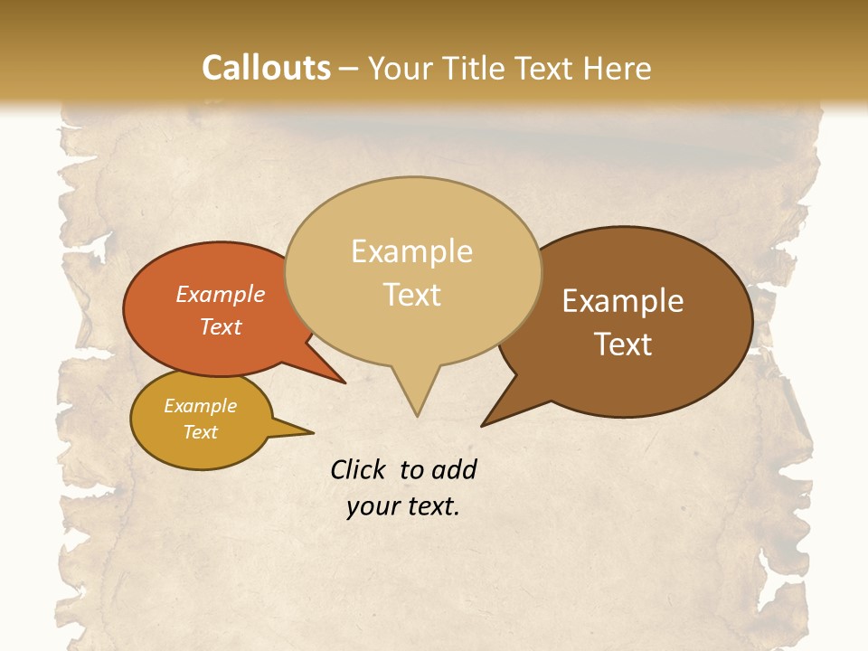 Isolated Brown Ancient PowerPoint Template