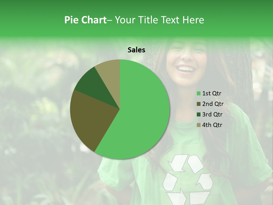 Girl Environment Reuse PowerPoint Template