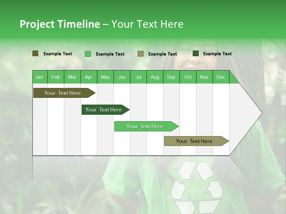 Girl Environment Reuse PowerPoint Template