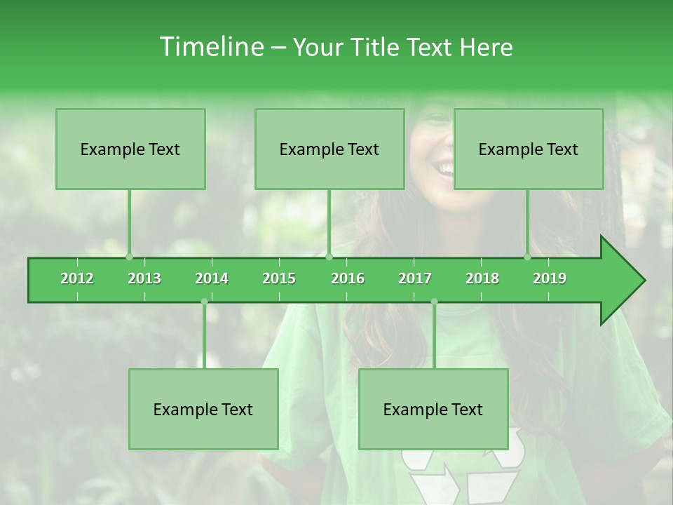 Girl Environment Reuse PowerPoint Template