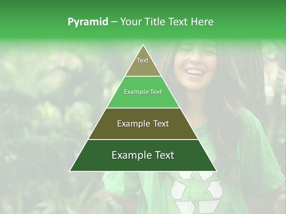 Girl Environment Reuse PowerPoint Template