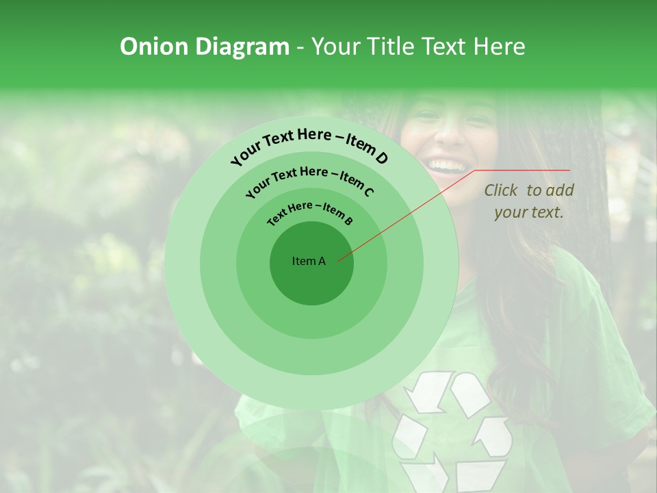 Girl Environment Reuse PowerPoint Template