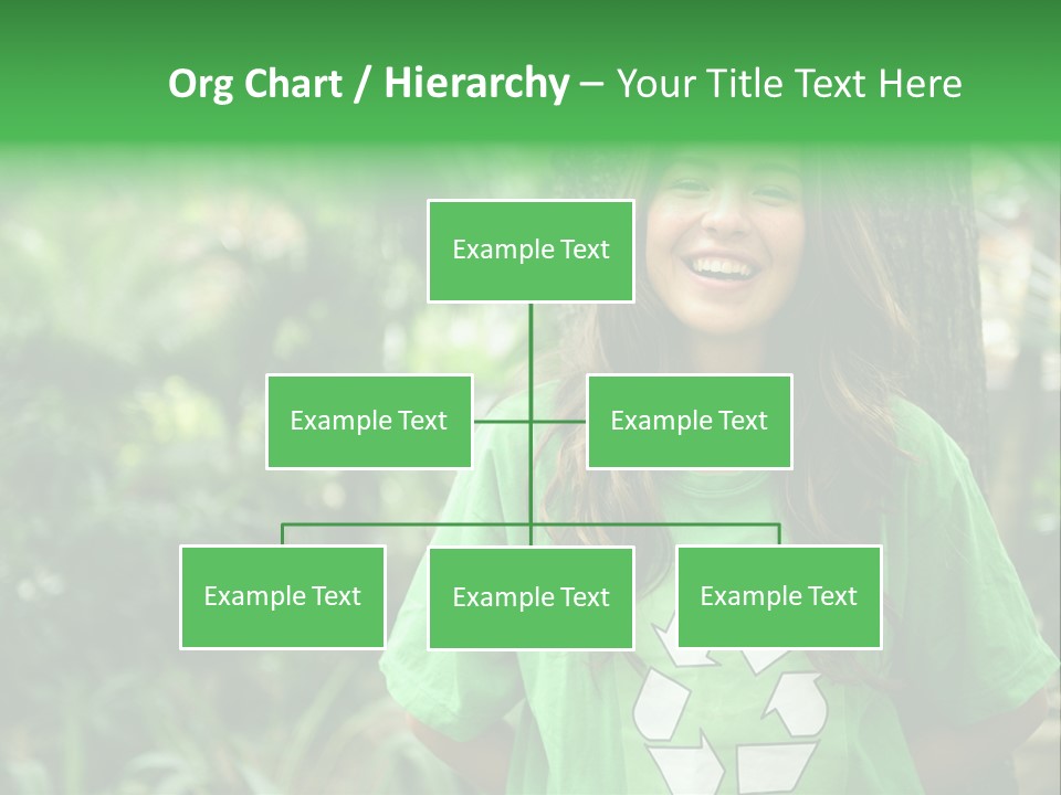 Girl Environment Reuse PowerPoint Template
