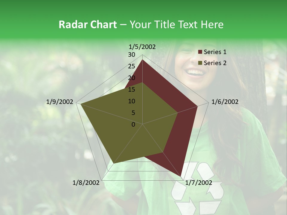 Girl Environment Reuse PowerPoint Template