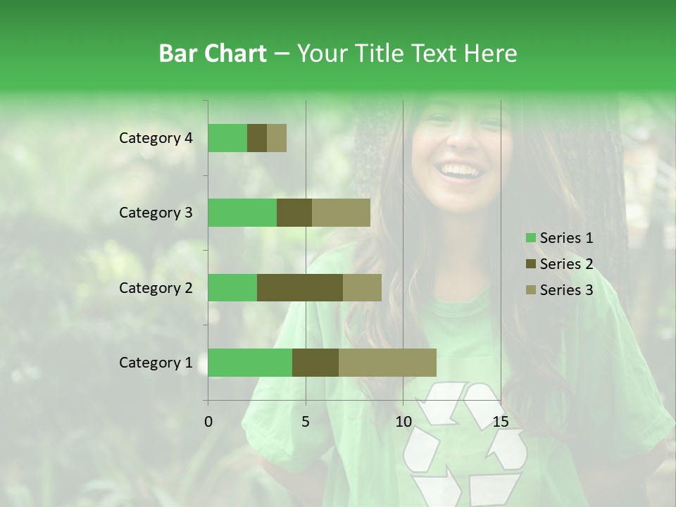 Girl Environment Reuse PowerPoint Template