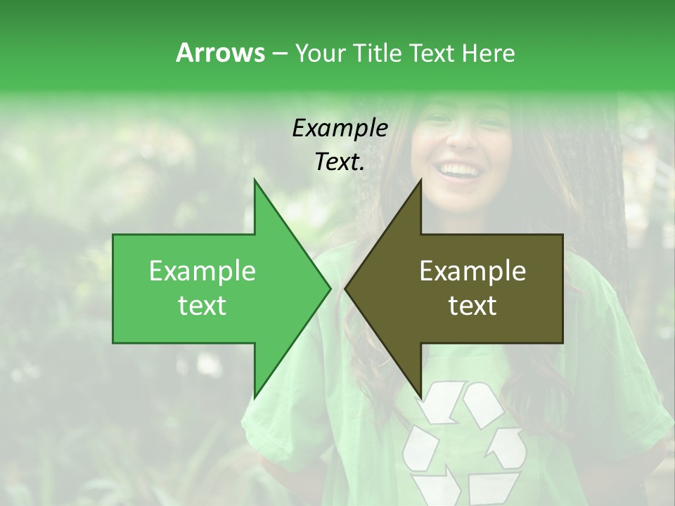 Girl Environment Reuse PowerPoint Template