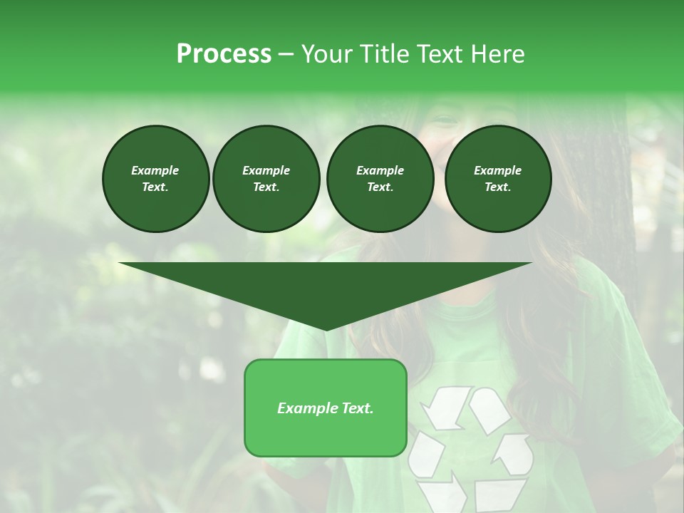 Girl Environment Reuse PowerPoint Template
