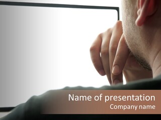 Business Hand Human Head PowerPoint Template