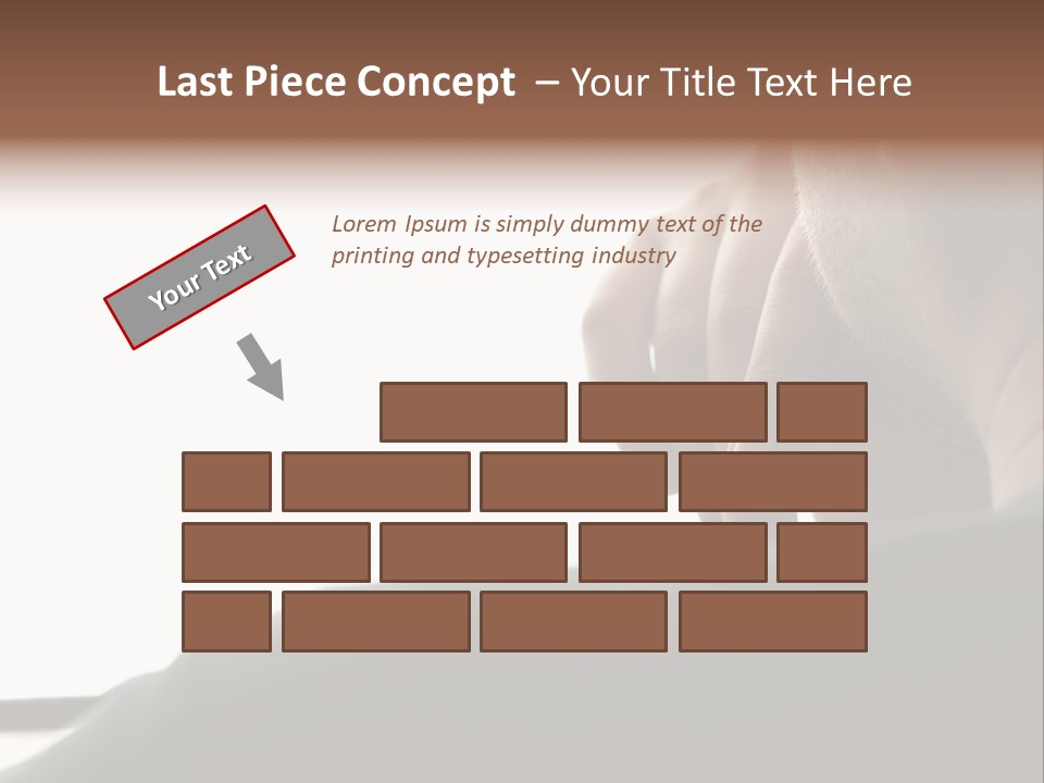 Business Hand Human Head PowerPoint Template