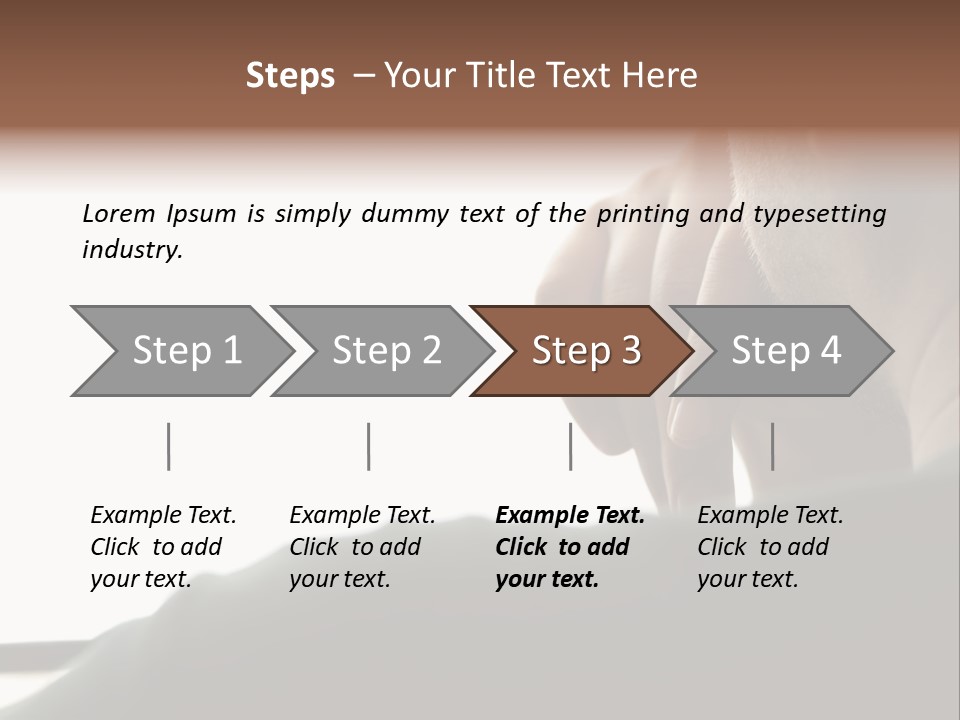 Business Hand Human Head PowerPoint Template