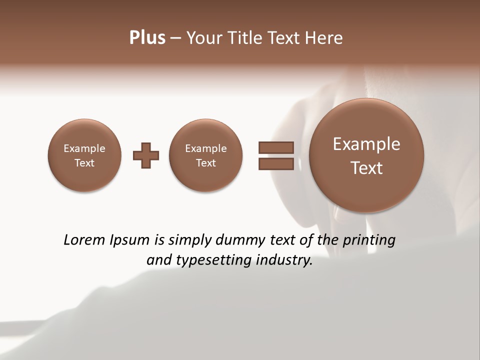 Business Hand Human Head PowerPoint Template