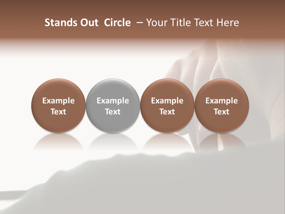 Business Hand Human Head PowerPoint Template
