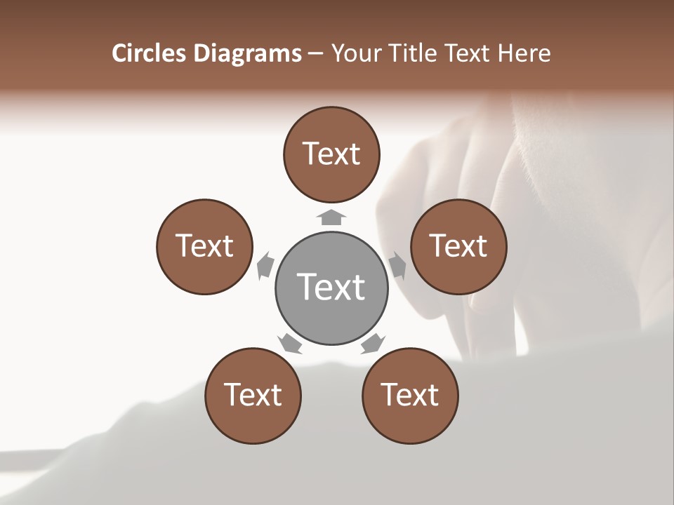 Business Hand Human Head PowerPoint Template