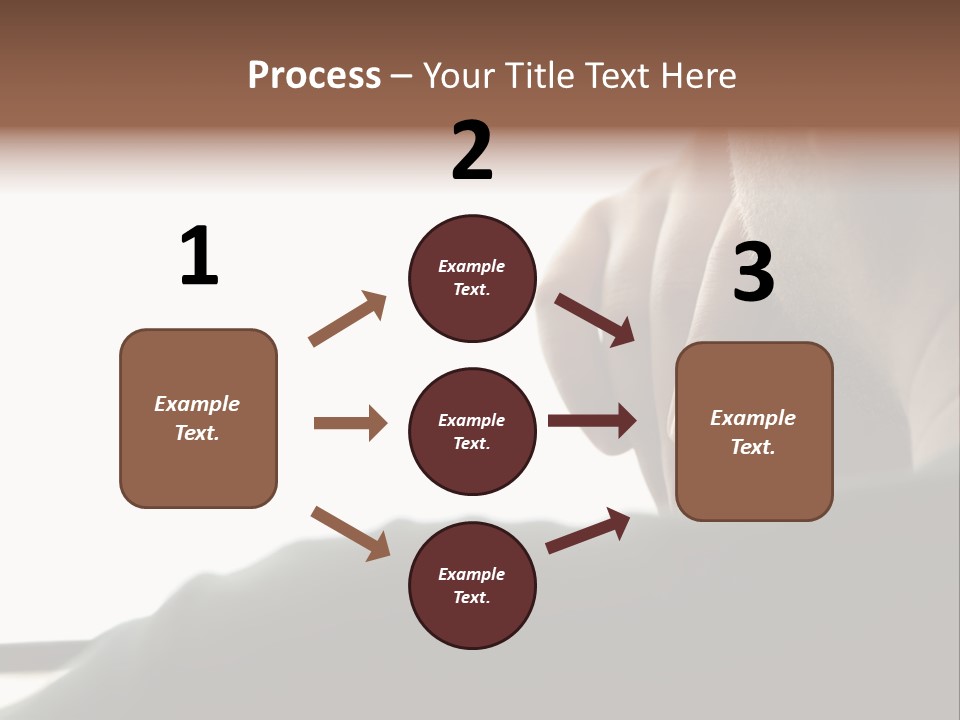 Business Hand Human Head PowerPoint Template