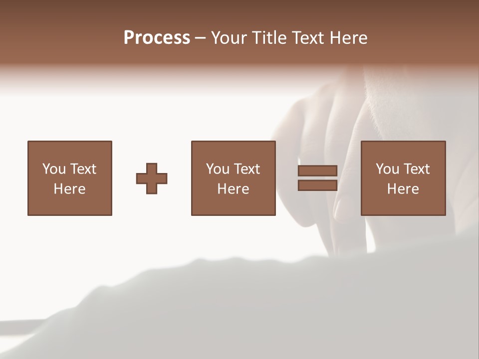 Business Hand Human Head PowerPoint Template