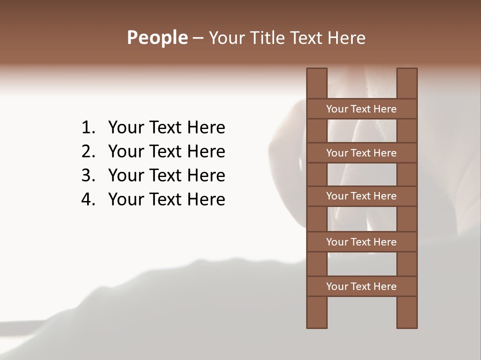 Business Hand Human Head PowerPoint Template