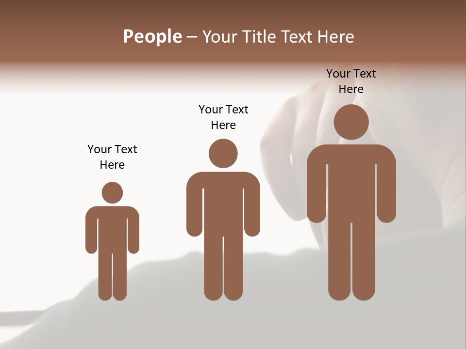 Business Hand Human Head PowerPoint Template