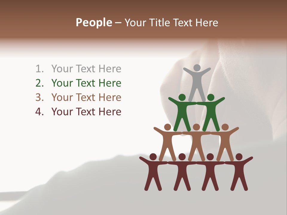 Business Hand Human Head PowerPoint Template