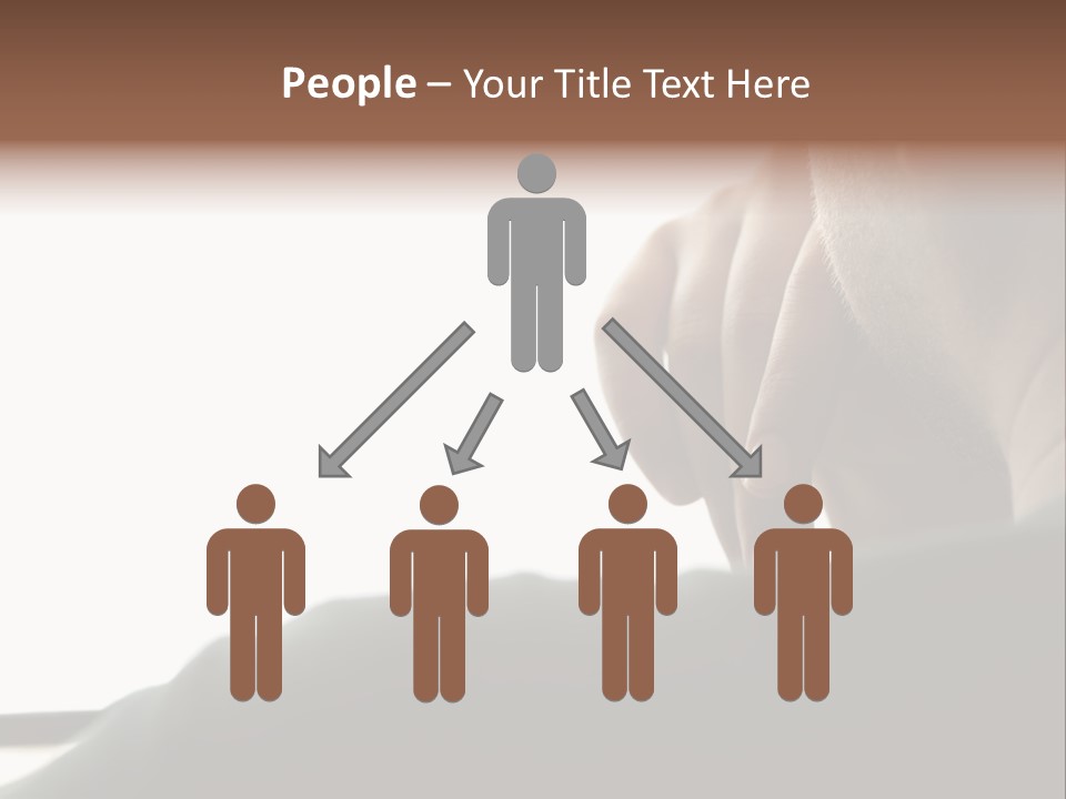 Business Hand Human Head PowerPoint Template