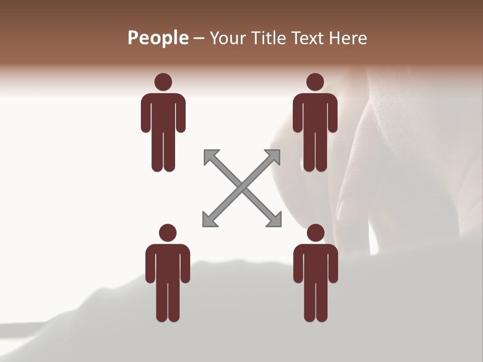 Business Hand Human Head PowerPoint Template