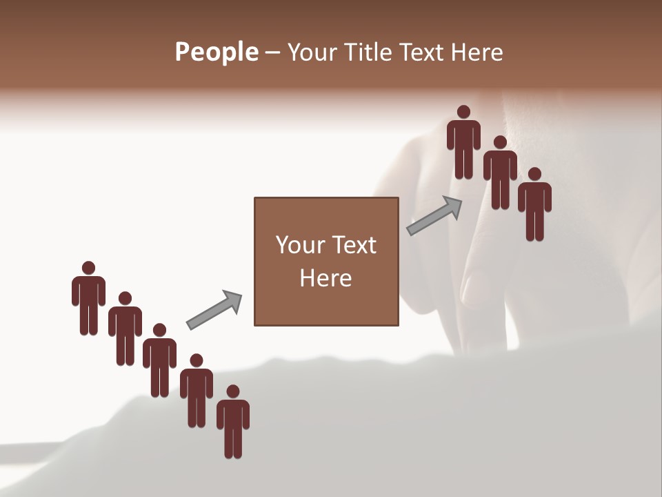 Business Hand Human Head PowerPoint Template