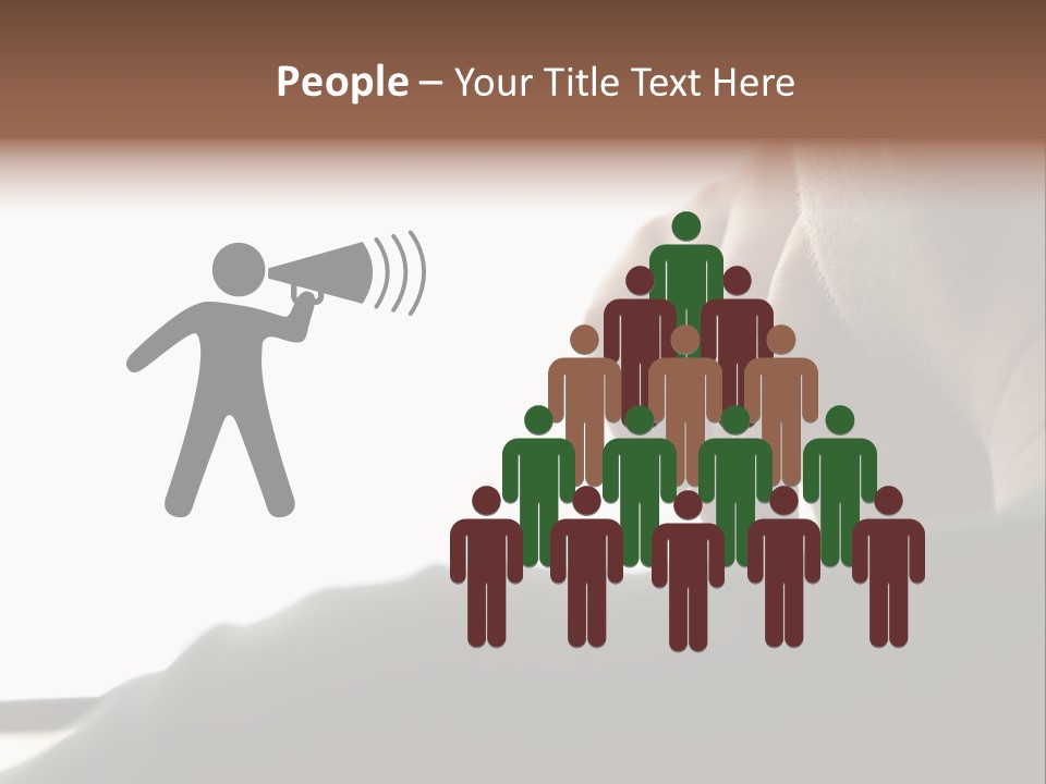 Business Hand Human Head PowerPoint Template