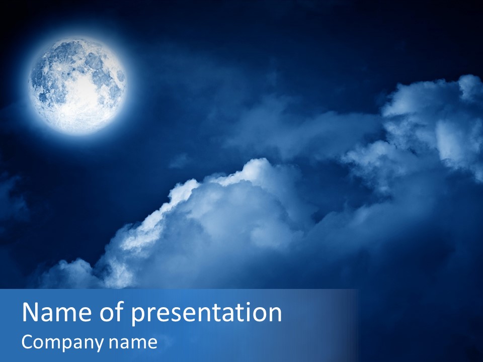 Deep Blue Astronomy PowerPoint Template