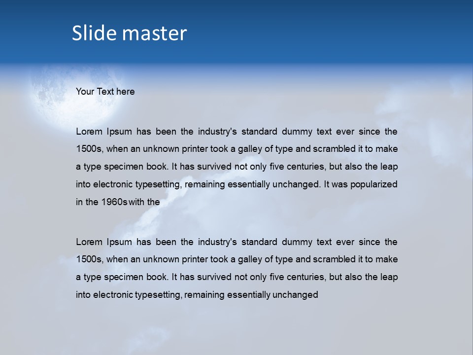 Deep Blue Astronomy PowerPoint Template