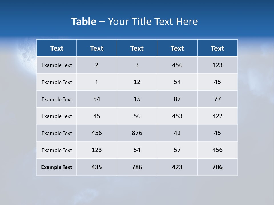 Deep Blue Astronomy PowerPoint Template