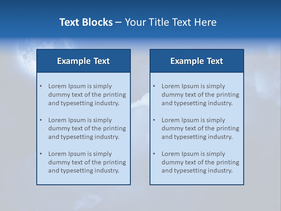 Deep Blue Astronomy PowerPoint Template