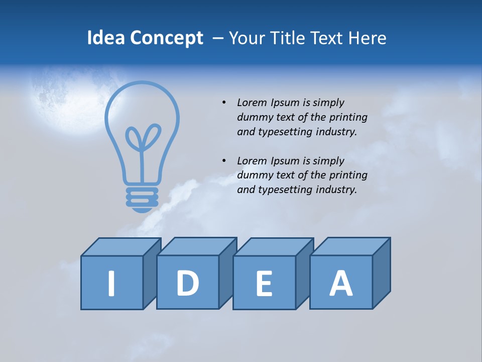 Deep Blue Astronomy PowerPoint Template