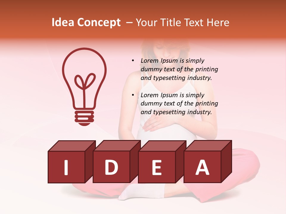 Pose Belly Parent PowerPoint Template