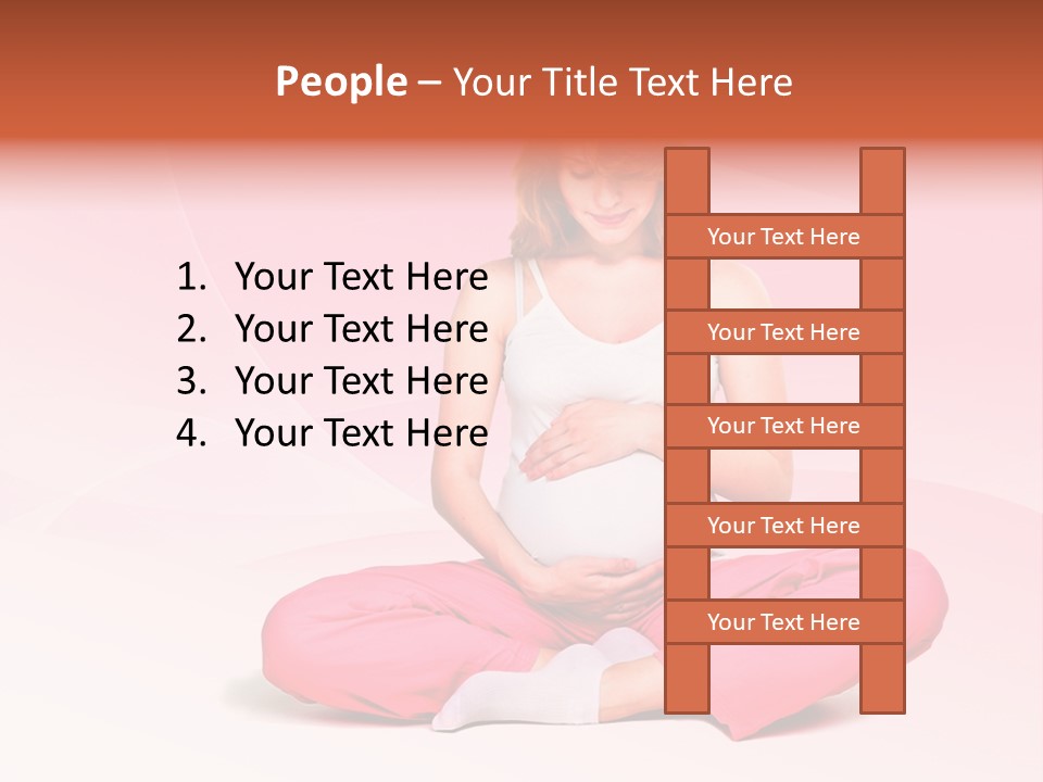 Pose Belly Parent PowerPoint Template