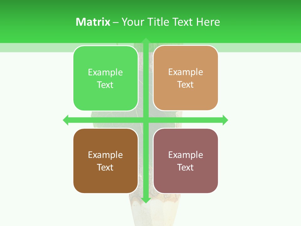 Leaves Drawing Green PowerPoint Template