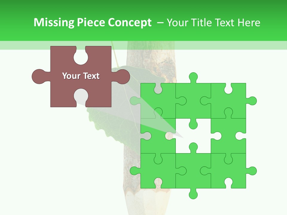 Leaves Drawing Green PowerPoint Template