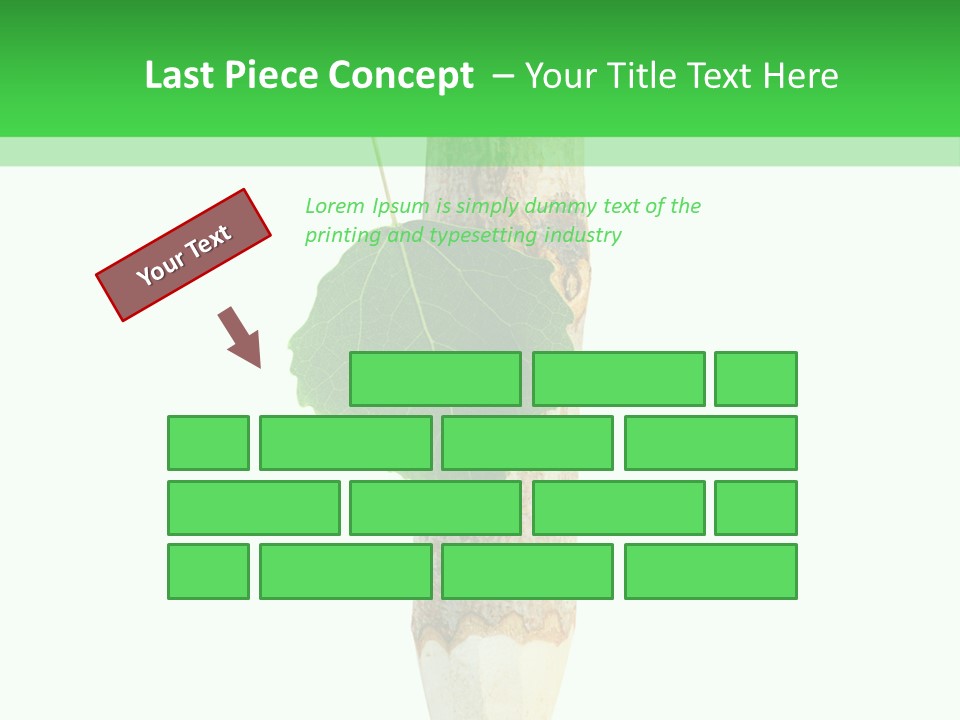 Leaves Drawing Green PowerPoint Template