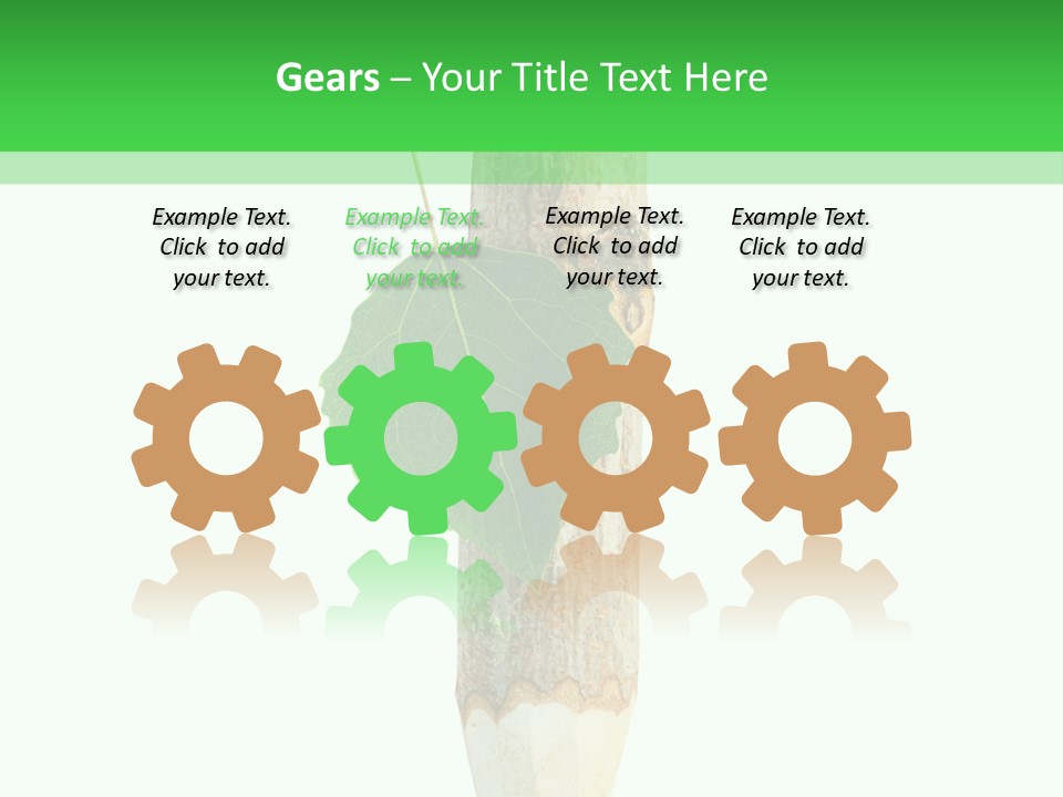 Leaves Drawing Green PowerPoint Template