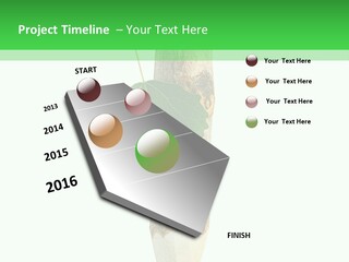 Leaves Drawing Green PowerPoint Template